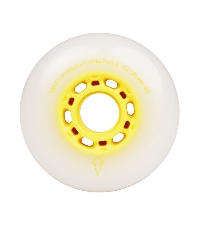 Flying Eagle Ice Cream 80mm – 86a Wheels – Yellow