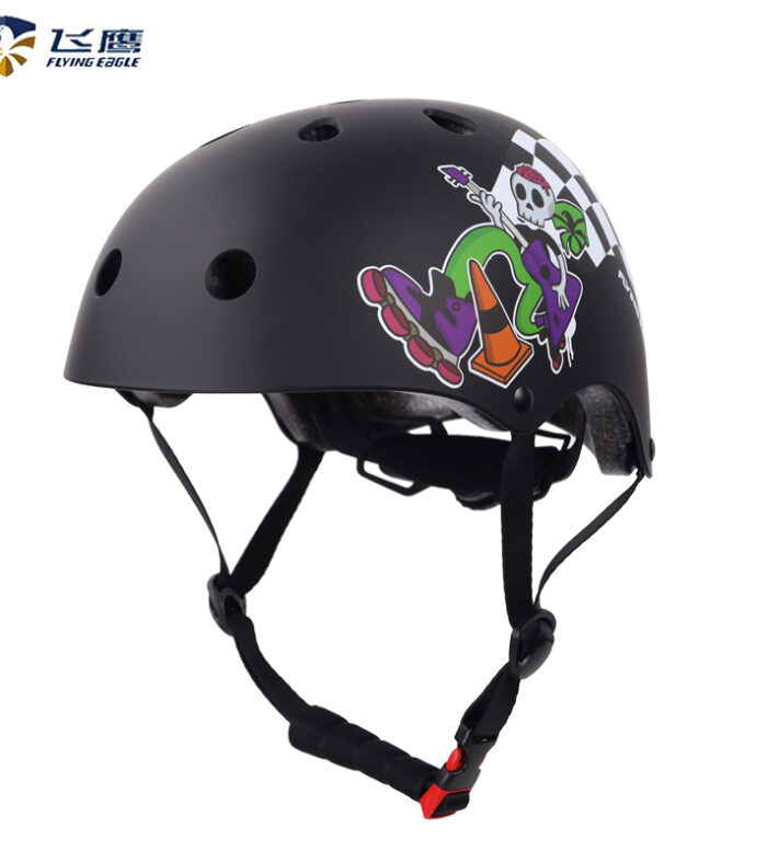 Flying Eagle Rider Junior Helmet - Black